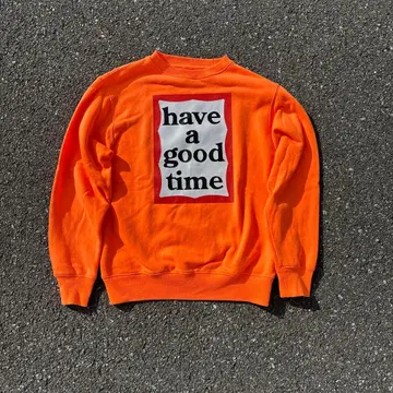 have a good time 오렌지 맨투맨 S