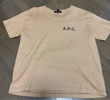 A.P.C. 베이지 반팔 T셔츠 S