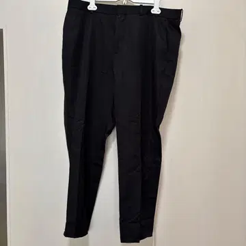 블랙 슬랙스 프론트 지퍼 포함