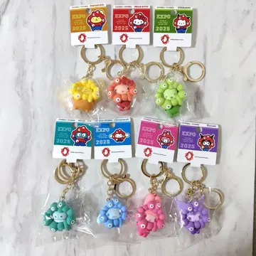7종 컴플리트 산리오 미야쿠미야쿠 변신 최애 컬러 키링