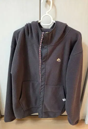 로고스 마이크로 플리스 후드티 자켓