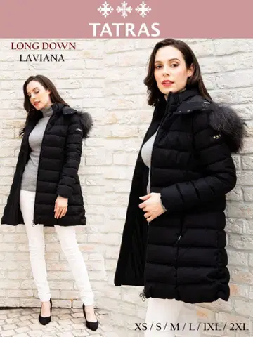 TATRAS LONG DOWN LAVIANA 블랙 다운 자켓