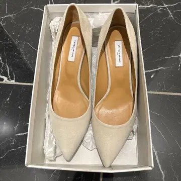 UNITED ARROWS 베이지 스틸레토 하이힐