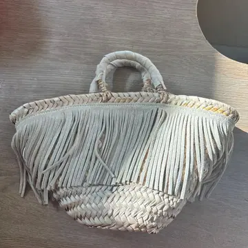 [ 하자품 ] 프린지 달린 바스켓백