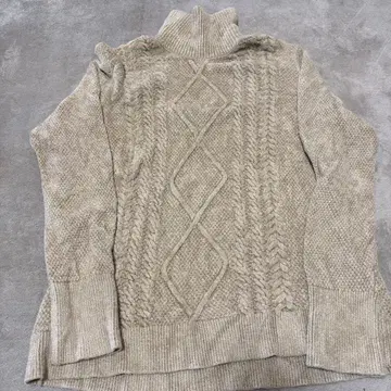 케이블 니트 스웨터 베이지 사이즈 A