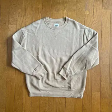 GAP 베이지 크루넥 맨투맨 M