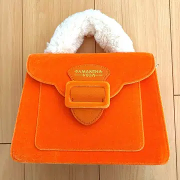 사만사 베가 퍼 핸들 벨로아 백 오렌지