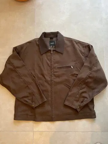 [ 미사용 새상품 ] 브라운 집업 자켓