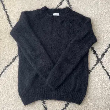 MORRIS&SONS 블랙 모헤어 니트