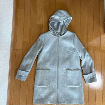 SIMPLICITE 심플리시테 그레이 코트 후드 탈부착 가능