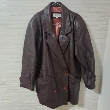 [ M ] HANAI 양가죽 램 가죽 코트 브라운