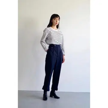 foufou 코인 포켓 스트레이트 팬츠 S 사이즈 네이비