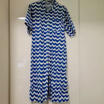 marimekko 콜라보 반팔 셔츠 원피스