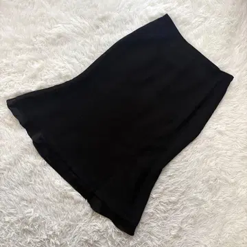 새상품급 MOGA 모가 [M 상당] 플레어 스커트 종아리 기장 고급 블랙