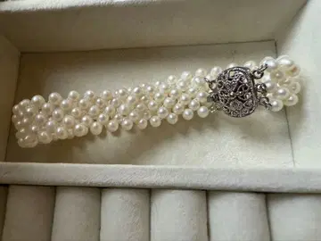 미츠코시 구매 담수 펄 3연 팔찌