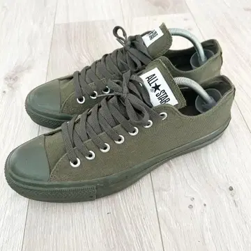 레어 컬러 컨버스 ALL STAR 카키 로우컷 스니커즈 28