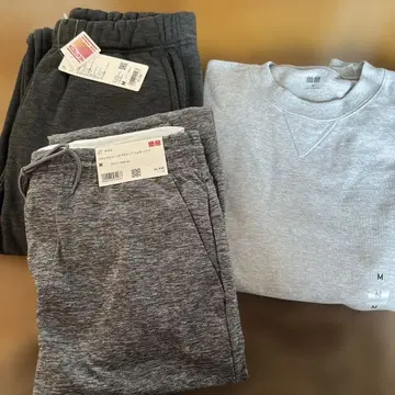 UNIQLO 울트라 스트레치 액티브 조거 팬츠 M 그레이 외 총 3점