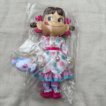 밀키 패턴 원피스 페코짱 인형