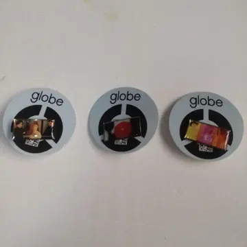 globe 싱글 자켓 컬렉션 핀 배지 3개 세트 미사용품