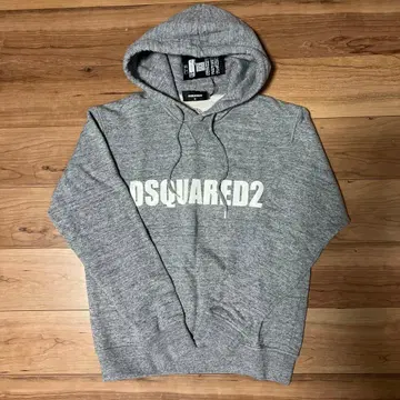 디스퀘어드 로고 후드티