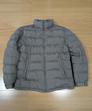 UNIQLO 그레이 다운 자켓 지퍼 포함