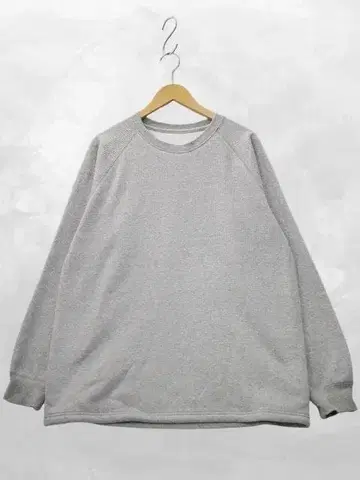 기분 좋은 옷 크루넥 속기모 맨투맨 트레이닝복 XL 그레이