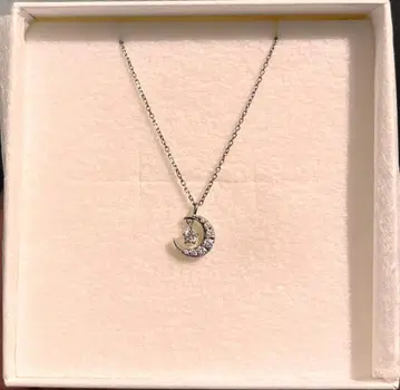 Canal 4C 달 모양 목걸이 박스 포함, 주머니 포함