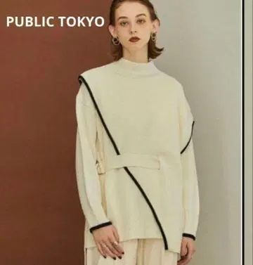 PUBLIC TOKYO 비대칭 니트