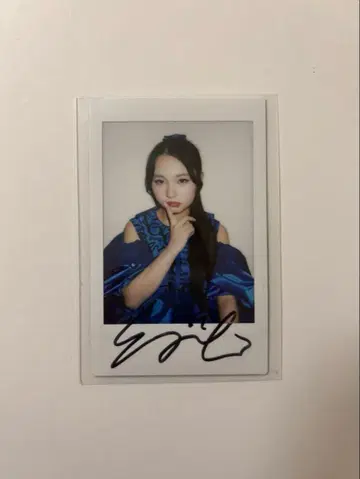 키리하라 미즈키 친필 사인 폴라로이드