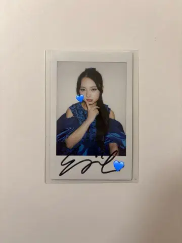 키리하라 미즈키 친필 사인 폴라로이드