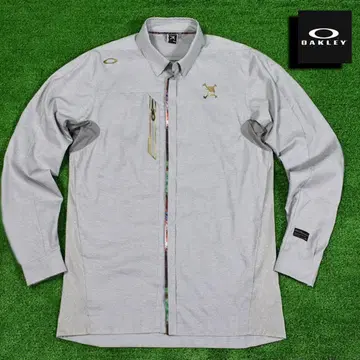 OAKLEY/오클리 골프 긴팔 셔츠 [ 라이트 그레이/XL ] 새상품급!