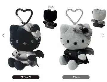 헬로키티 엔젤 마스코트 키링 (총 2종) 블랙/그레이 2개 세트