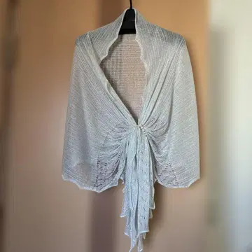 실버 프론트 개더 숄