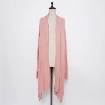 BCBGMAXAZRIA 실크 캐시미어 가디건 핑크 XS*LD382