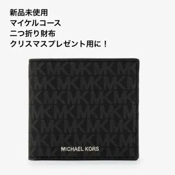 새상품 정품 MICHAEL KORS 남성용 블랙 접이식 지갑