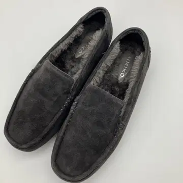 히미코 퍼 모카신 그레이 25.5