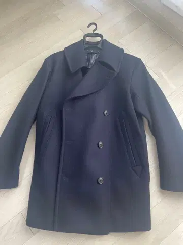 +J 네이비 더블 브레스트 트렌치코트 M