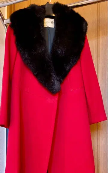 [새상품급/앤티크 구제 의류] 퍼 옷깃의 롱 코트