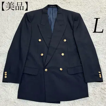 새상품급 네이비 블레이저 6버튼 골드 버튼 테일러드 자켓