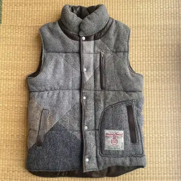 다운 베스트 해리스 트위드 L 사이즈