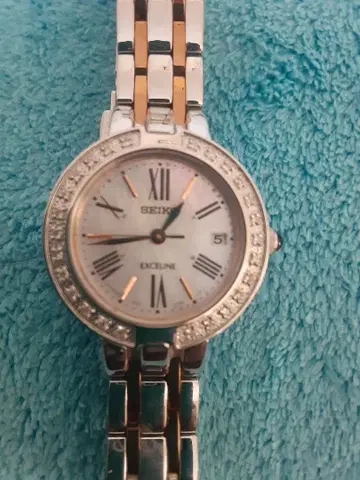 SEIKO EXCLINE 손목시계 실버/골드 정크제품