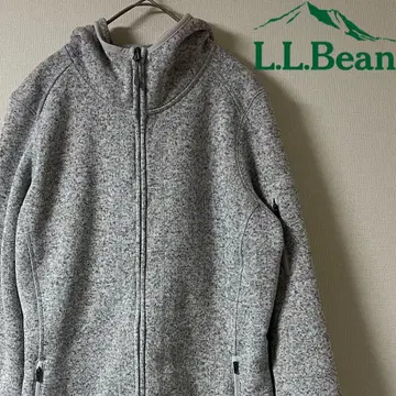 L.L.Bean (엘엘빈) 플리스 롱 후드티/L/그레이