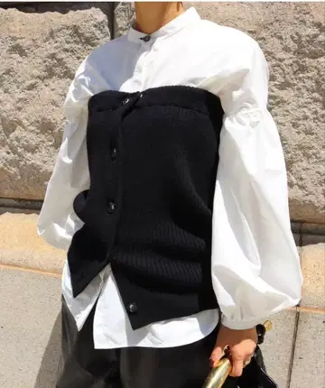 [새상품] machatt 니트 부스터 (블랙)