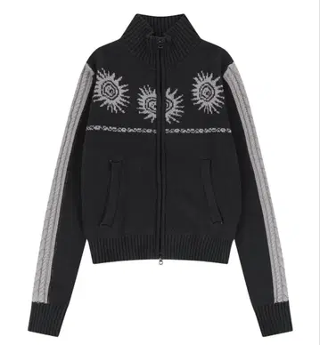 한국 스트릿, 모드 스타일 AAKM 지퍼 블랙 니트 스웨터