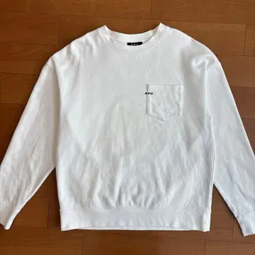 [ a.p.c. ] 아페쎄 화이트 트레이닝복/맨투맨 S