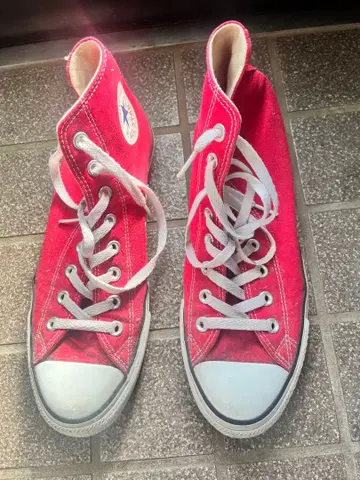 컨버스 빨간색 27.5