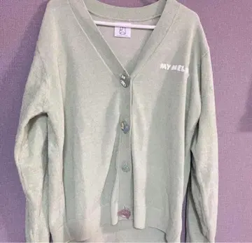 [ MY MELODY ] 니트 가디건 그린 마이멜로디 스나이델 홈