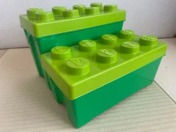 LEGO 듀플로 그린 컬러 블록형 수납 박스 2개 세트