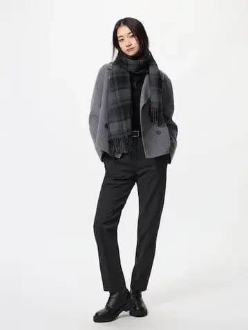 유니클로 웜 스마트 팬츠/긴 길이 XL 블랙