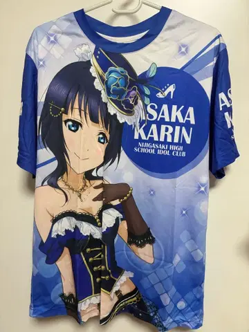 아사카 카린 풀 그래픽 T셔츠